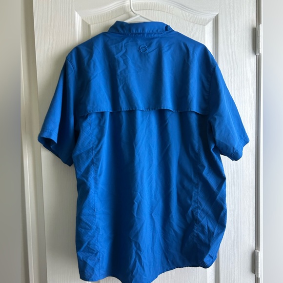 Magellan Outdoors Men's Laguna Madre Solid Short Sleeve Fishing Shirt Size L - Picture 6 of 6